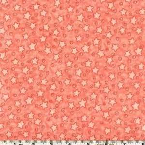  44 Wide Zoo Parade Flannel Stars Tonal Pink Fabric By 