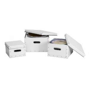   4922032 Cargo Dinnerware Storage Boxes   White