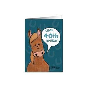  40th Birthday  Talking Horse Card Toys & Games
