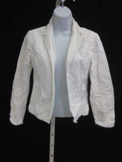 JAMES PERSE White Long Sleeve Open Front Jacket Sz 1  