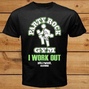 Party Rock Gym B/G T Shirt Sexy And I Know It LMFAO Electro Duo 