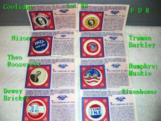 Lot of 8, Political Campaign Buttons #3  