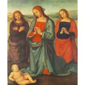    Madonna with Saints Adoring the Child, by Perugino