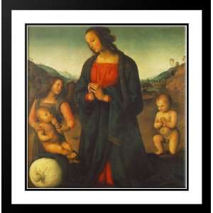  Perugino, Pietro 28x28 Framed and Double Matted Madonna 