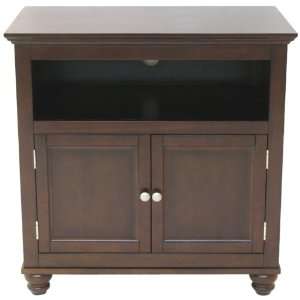   32 Inch Bunfoot High Boy TV Stand, Mocha Finish