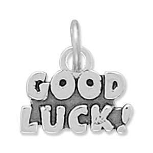  Sterling Silver Good Luck Charm with 18 Steel Chain Jewelry