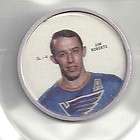 JIM ROBERTS 1968 69 NHL Hockey Shirriff Coin #152 EX 6