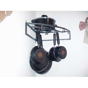  Wall Corner Pot Pan & Cookware Rack Hand Crafted in USA 