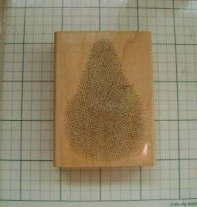 Stampscapes Tonal Applicator # 084E Rubber Stamp or use as a pear 