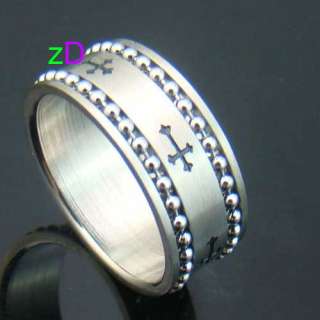 b9080 Womens Noble Size 10 Stainless 316L Steel Zircon Ring Fashion 