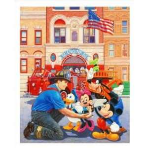 Manny Hernandez & Disney Engine 55 LTD ED Mixed Media, Numbered and 