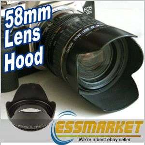 58mm Flower Lens Hood for Canon Rebel XT XTi XSi Kit  