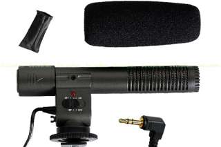   Stereo Microphone for Canon Eos Rebel T3i T2i 600D 550D Camera  