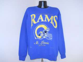 vintage ST. LOUIS RAMS BLUE YELLOW THROWBACK COLORS NUTMEG 90S 