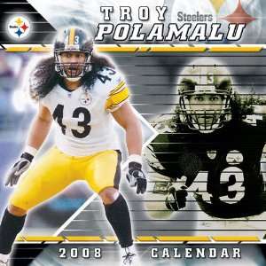  Troy Polamalu Pittsburgh Steelers 2008 Wall Calendar 