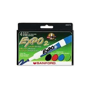  EXPO® Low Odor Dry Erase Marker, Four Color Set