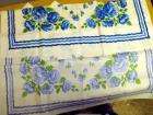   matching napkins blue floral size tablecloth 32 square napkins 10 1 2