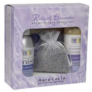  Aura Cacia Relaxing Lavender Gift Set, 0.92 Box Beauty