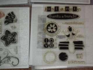   Heart Stamp sets ink pads markers paper packs embossing powder  