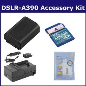  Sony Alpha DSLR A390 Digital Camera Accessory Kit includes 
