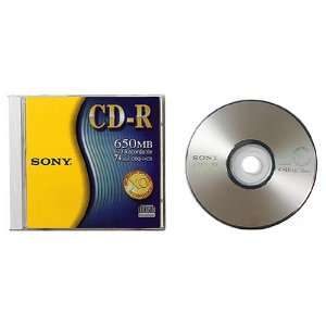  Sony 1 pack CDR Recorder Media 650MB 74min 12x with Jewel 