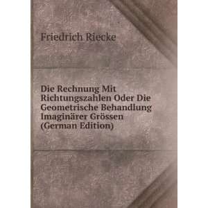   Die Geometrische Behandlung ImaginÃ¤rer GrÃ¶ssen (German Edition