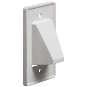  Arlington CE1 1 Recessed Cable Wall Plate, 1 Gang, White 