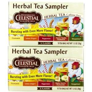 Celestial Seasonings Herbal Tea Sampler Tea Bags, 20 ct, 2 pk  