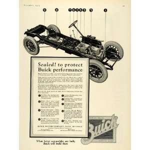  1924 Ad Buick Motor Cars Flint Michigan Chassis Engine 