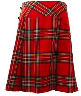 Royal Stewart 23 Tartan Plaid Kilt Skirt Size 6   28  