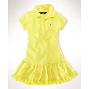  Girls Ralph Lauren Dress Size 2T White w/ Pink Logo Baby