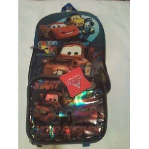  DISNEY PIXAR CARS 2 BACKPACK AND LUNCH BOX [SOFT] Toys 