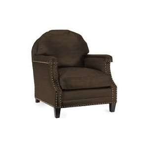 Williams Sonoma Home Randall Club Chair, Classic Linen, Espresso 