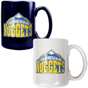  Sports NBA NUGGETS 2pc Ceramic Mug Set   Primary Logo 