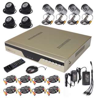 DIY OEM 8 Channel CCTV HOME Security DVR Video Audio System+SONY/COMS 