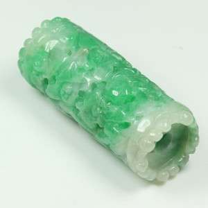 Carved Dragon Green Pendant 100% Grade A Jade Jadeite  