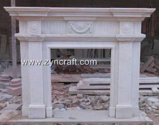 marble Fireplace Mantel mantle surround polishing carve  