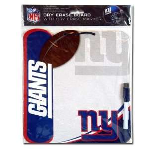  NFL New York Giants Shaped Marker Board in Poly Bag 