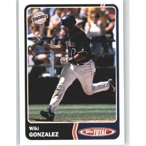 2003 Topps Total #857 Wiki Gonzalez   San Diego Padres 