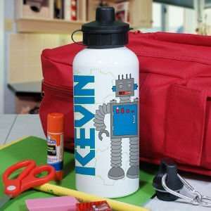 Personalized Robot Water Bottle 