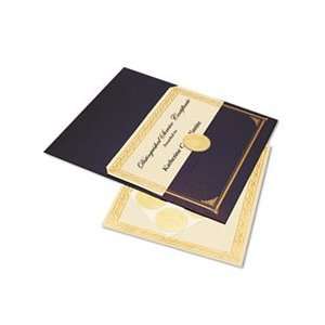  Ivory/Gold Foil Embossed Award Cert. Kit, Blue Metallic 