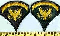 US ARMY SPECIALIST 5 STRIPES/CHEVRONS (LG ) PAIR ME  