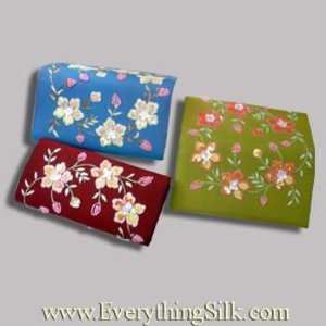   Made Silk Purses   8 x 4.5 Flower Wallet   SBA54