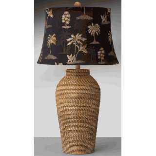  Complements 10832DCBP Woven Rattan Cesto Table Lamp with 