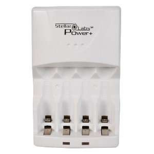  Stellar Labs Power Battery Charger For 4 Aa / Aaa Nimh 