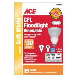  Ge Lighting 76440 Ace R30 Dimmable CFL Bulb 15 Watt 