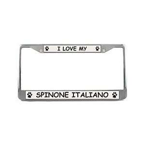 Spinone Italiano License Plate Frame