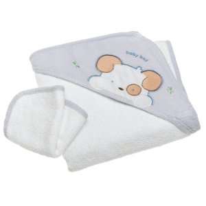  Hamco Nojo Chamois/Woven Terry Hooded Towel And Washcloth 