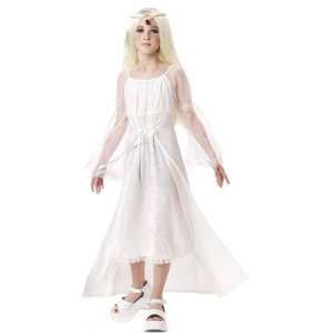  Childs White Gothic Princess Halloween Costume (Size 