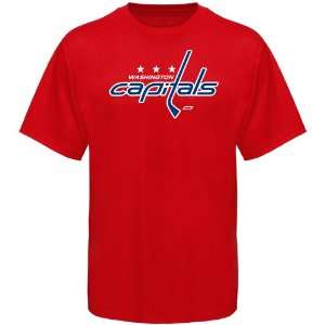  Old Time Hockey Washington Capitals Red Big Logo T shirt 